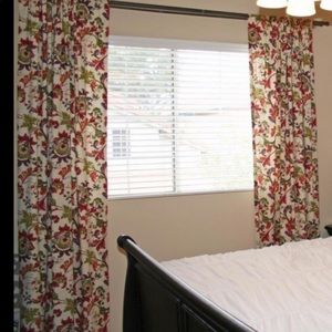 World Market colorful curtains